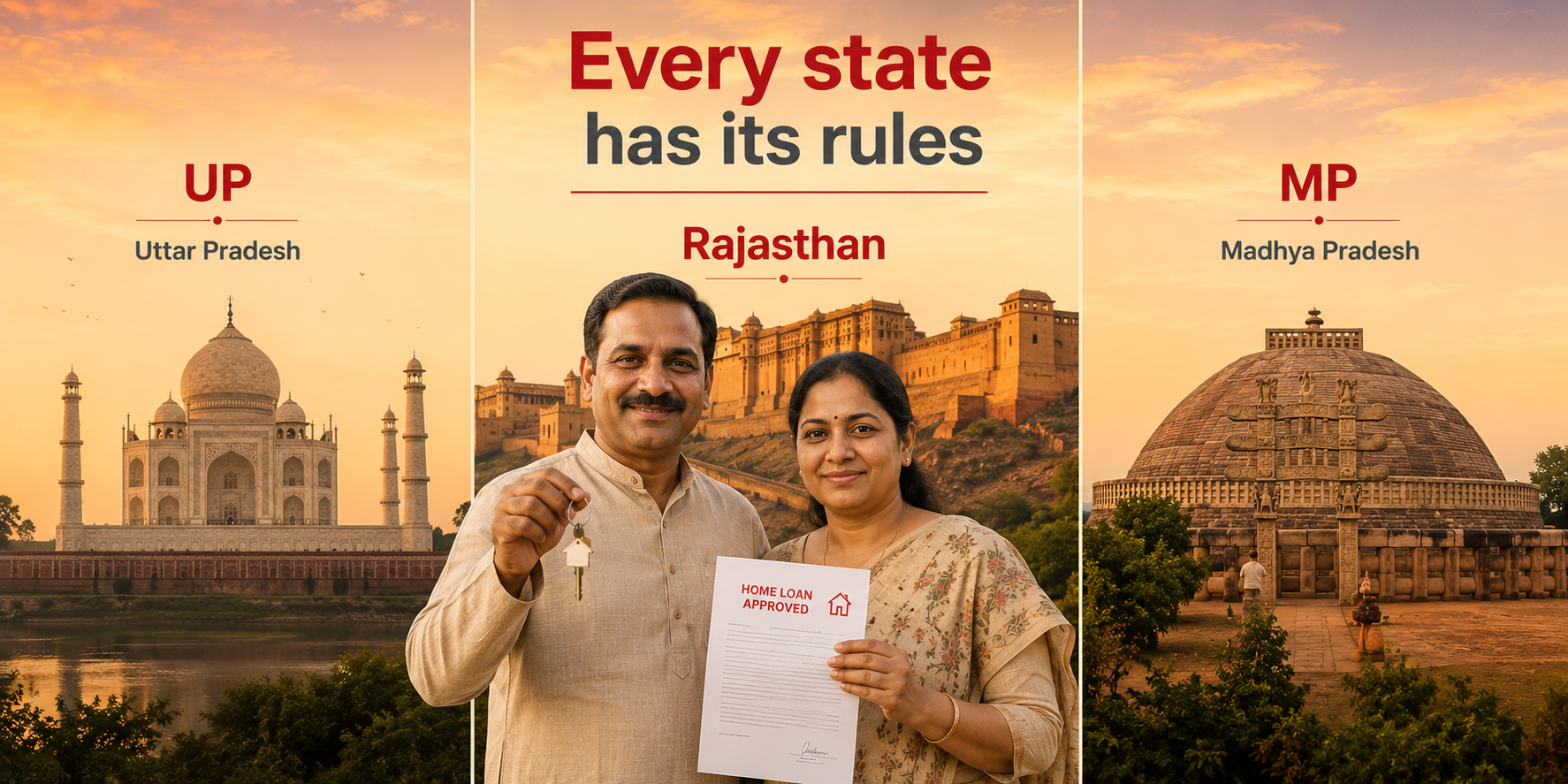 How to Get a Home Loan in UP, MP & Rajasthan